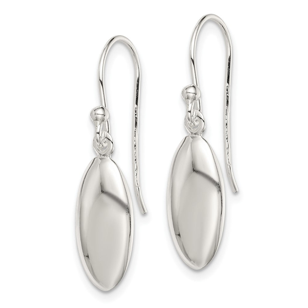 Sterlingsilber Oval Perle Ohrhänger