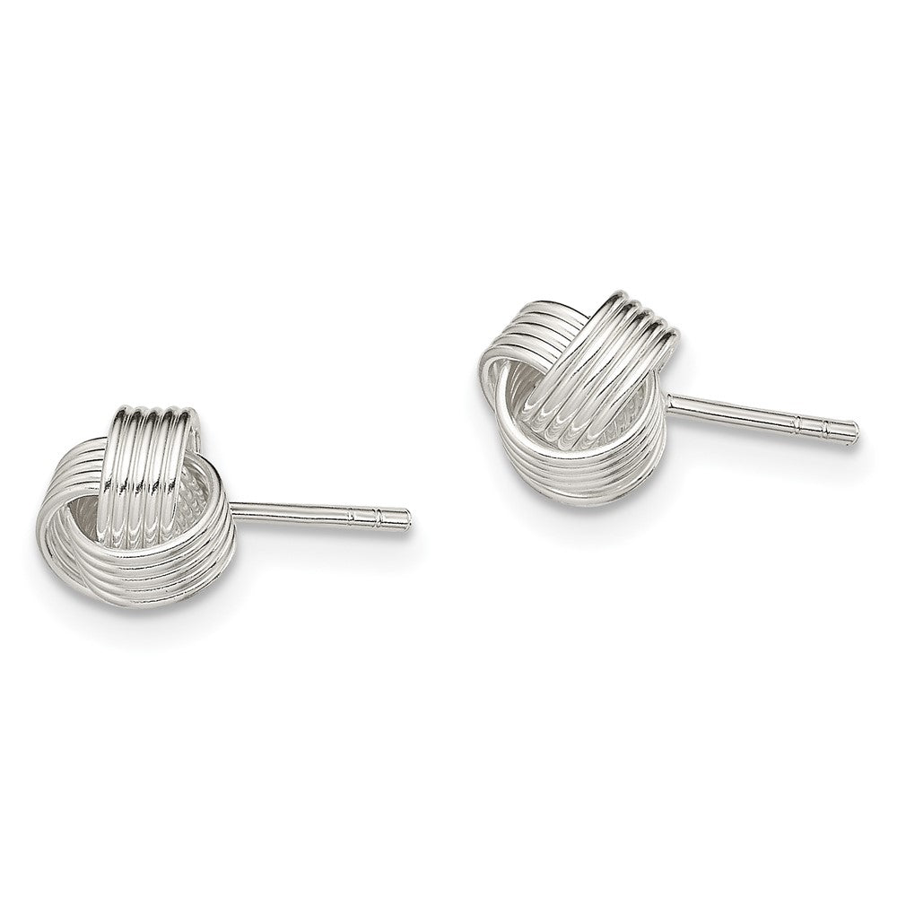 Sterlingsilber Liebe Knoten Klein Ohrstecker