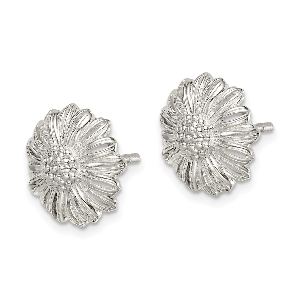 Sterlingsilber Antikisiert Sonnenblume Ohrstecker