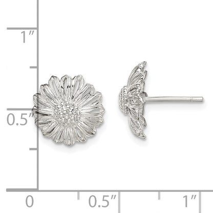 Sterlingsilber Antikisiert Sonnenblume Ohrstecker