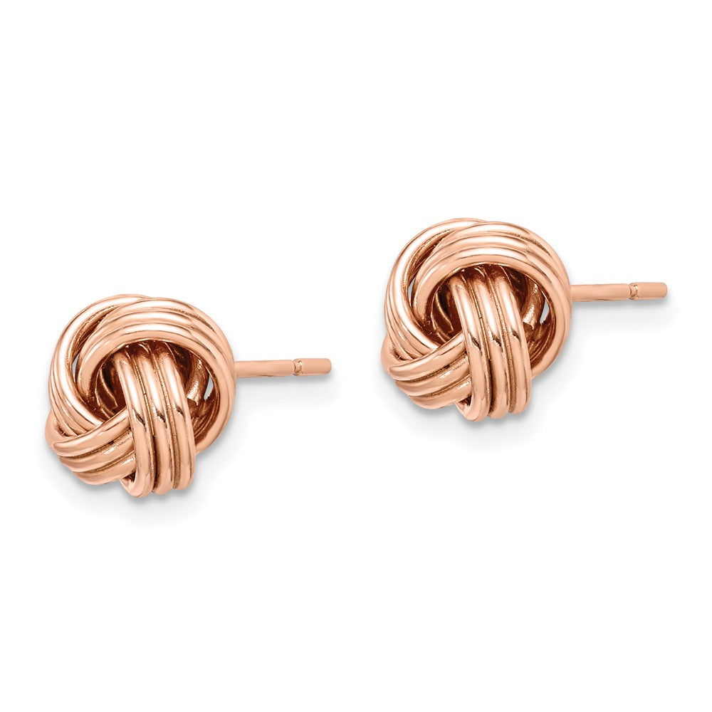 Sterlingsilber Roséfarben Liebe Knoten Ohrstecker