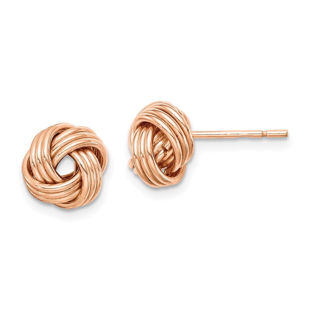 Sterlingsilber Roséfarben Liebe Knoten Ohrstecker
