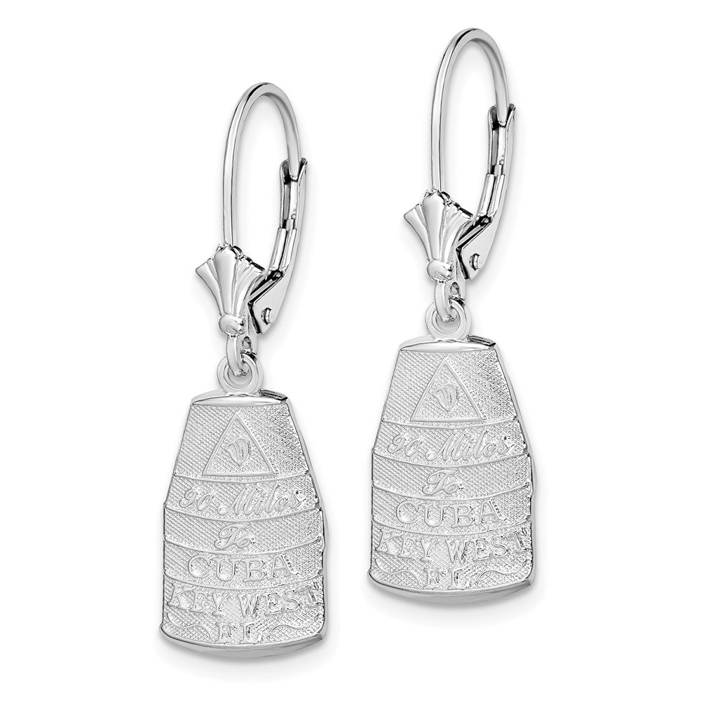 Sterlingsilber Poliert Key West,fl Ohrhänger mit Brisur