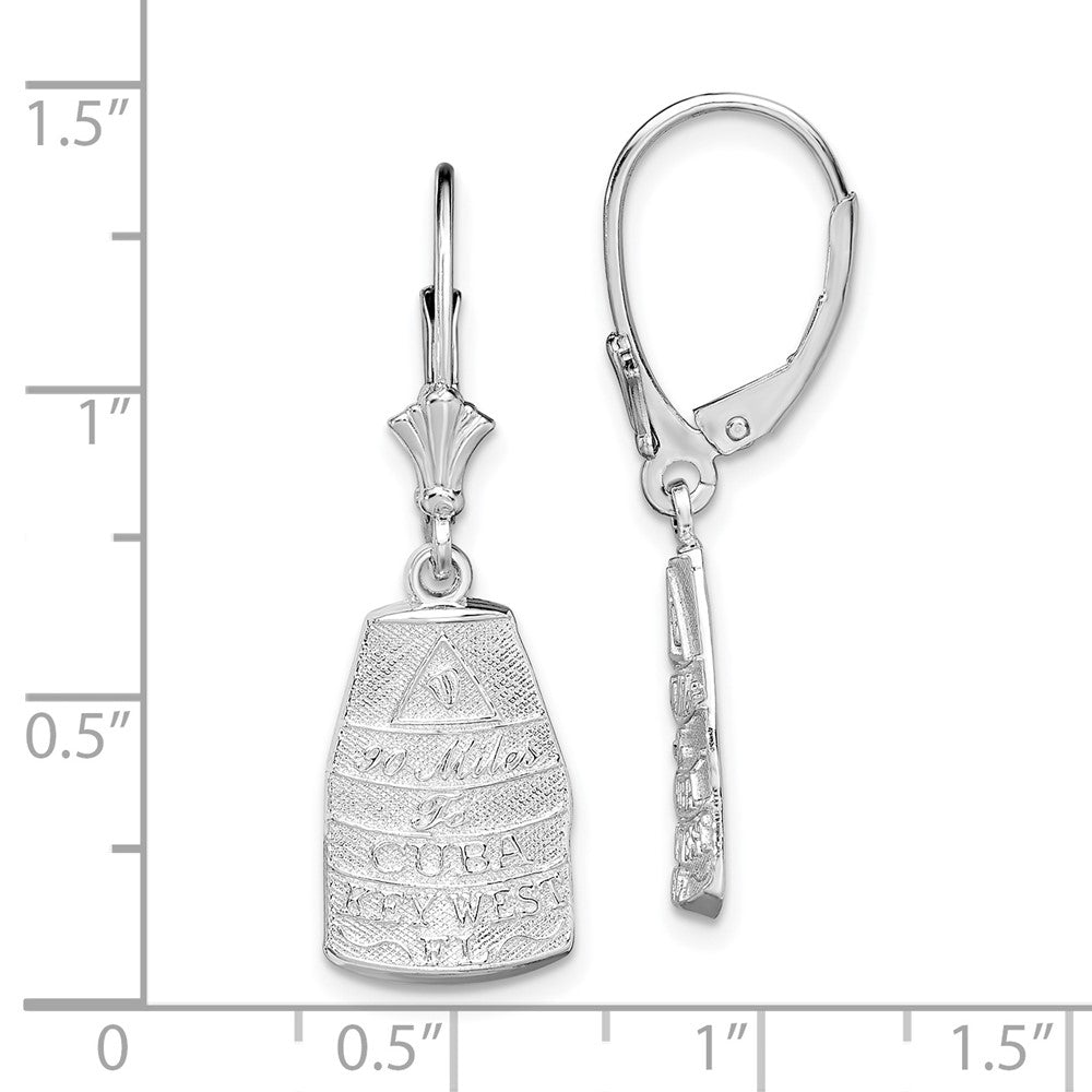 Sterlingsilber Poliert Key West,fl Ohrhänger mit Brisur