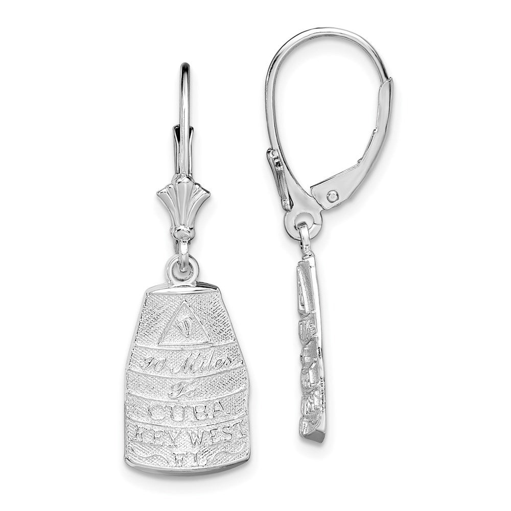 Sterlingsilber Poliert Key West,fl Ohrhänger mit Brisur