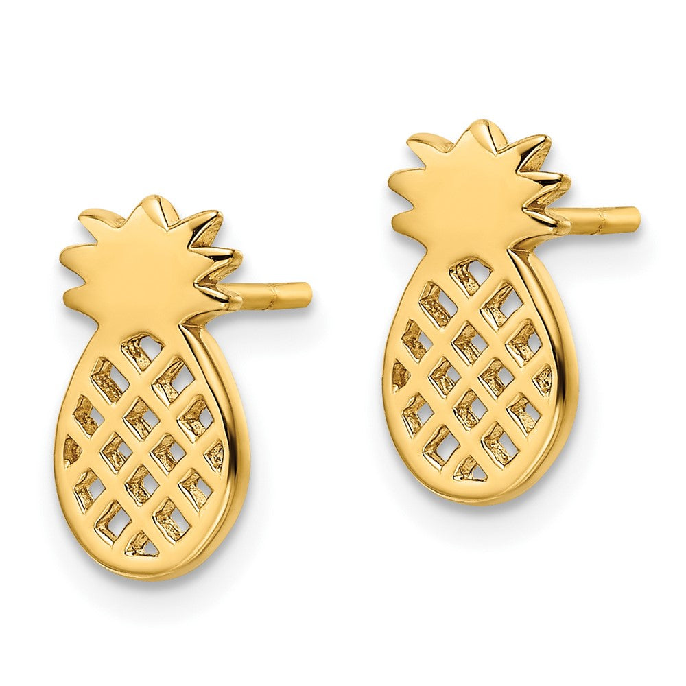 Ss/vergoldet Sterlingsilber Vergoldet Pineapple Ohrstecker