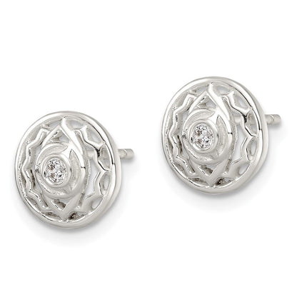 Sterlingsilber Zirkonia Third Auge Chakra Filigran Ohrstecker