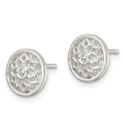 Sterlingsilber Zirkonia Krone Chakra Ohrstecker