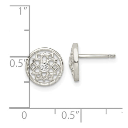 Sterlingsilber Zirkonia Krone Chakra Ohrstecker