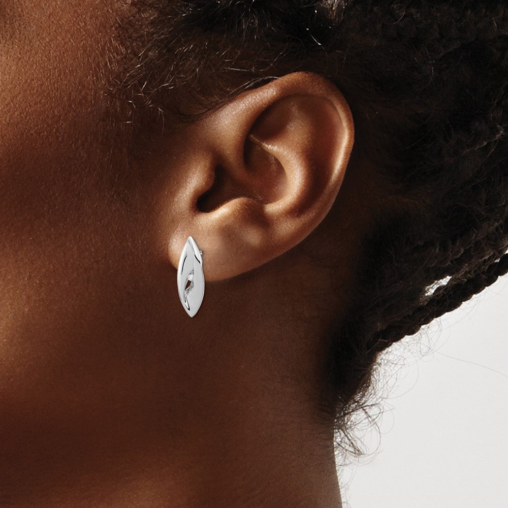 Sterlingsilber Rhodiniert Diamant Fantasie Ohrstecker