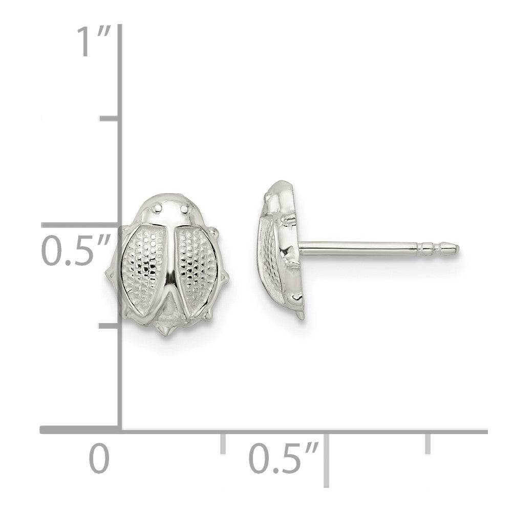 Sterlingsilber Marienkäfer Ohrstecker