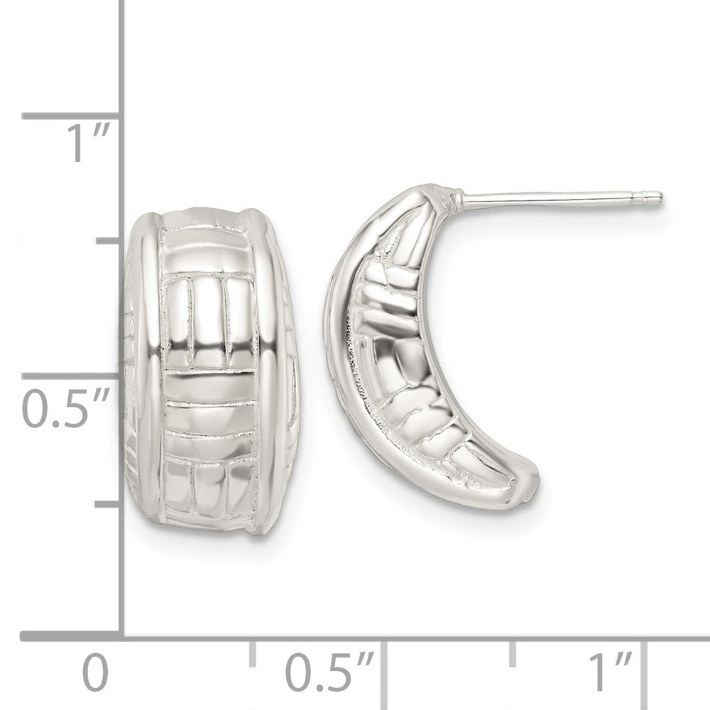 Sterlingsilber Poliert Jhoop Ohrstecker