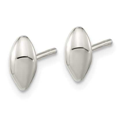 Sterlingsilber Poliert Gewölbt Perle Ohrstecker