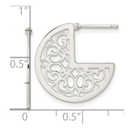 Sterlingsilber Filigran Ohrstecker