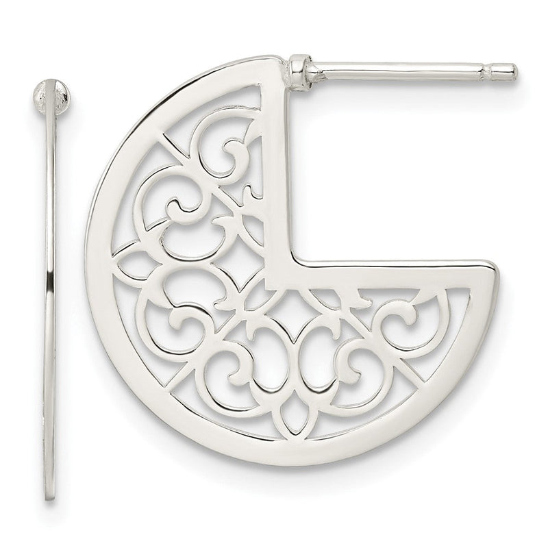 Sterlingsilber Filigran Ohrstecker