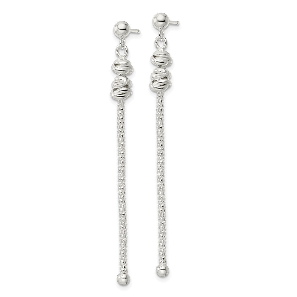 Sterlingsilber Fantasie Knoten mit Kette Stecker Ohrhänger