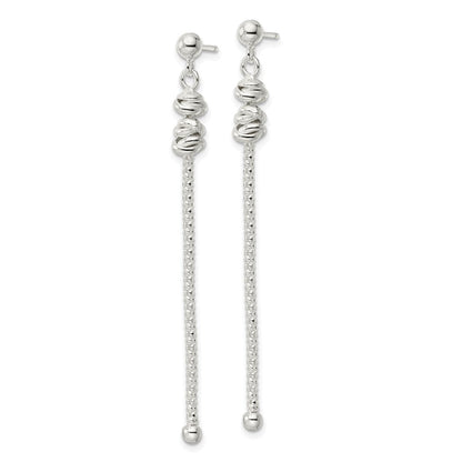 Sterlingsilber Fantasie Knoten mit Kette Stecker Ohrhänger