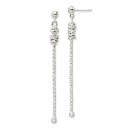 Sterlingsilber Fantasie Knoten mit Kette Stecker Ohrhänger