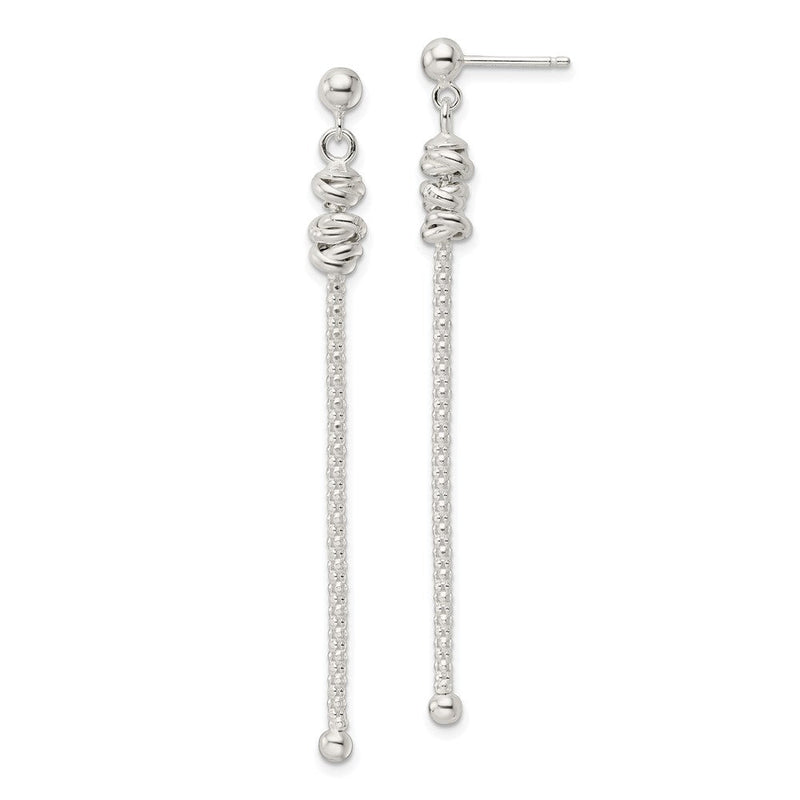 Sterlingsilber Fantasie Knoten mit Kette Stecker Ohrhänger