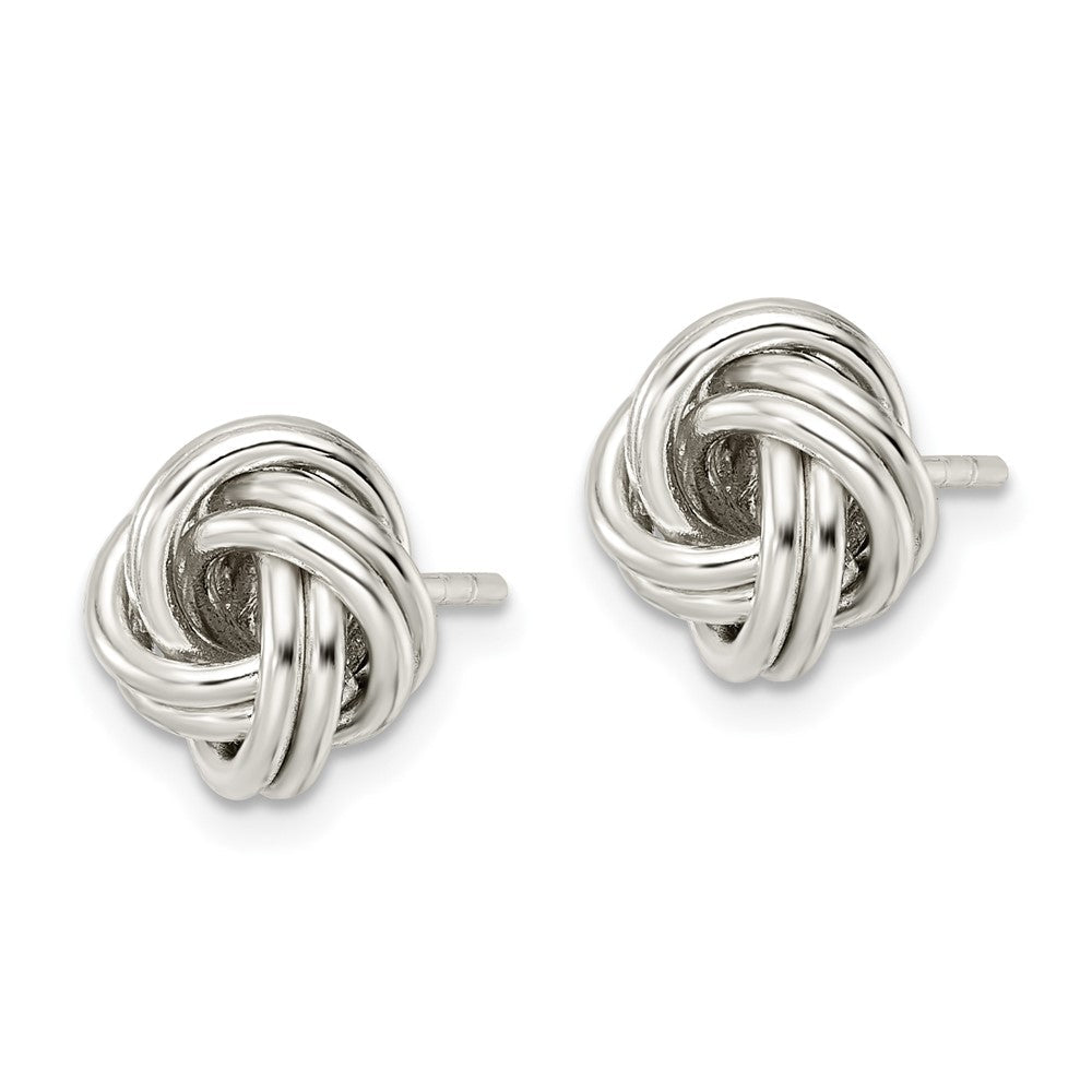 Sterlingsilber Poliert Liebe Knoten Ohrstecker