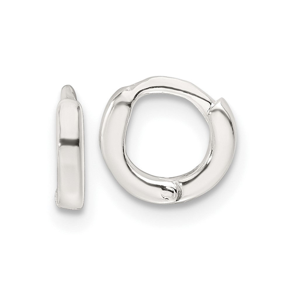 Sterlingsilber Poliert 8.2x1.6mm Rund Klappbar Creolen