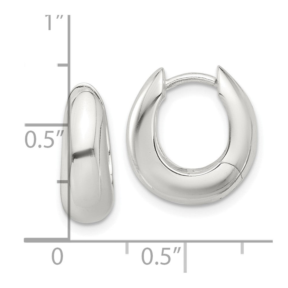 Sterlingsilber E-coated Verjüngt Klappbar Creolen