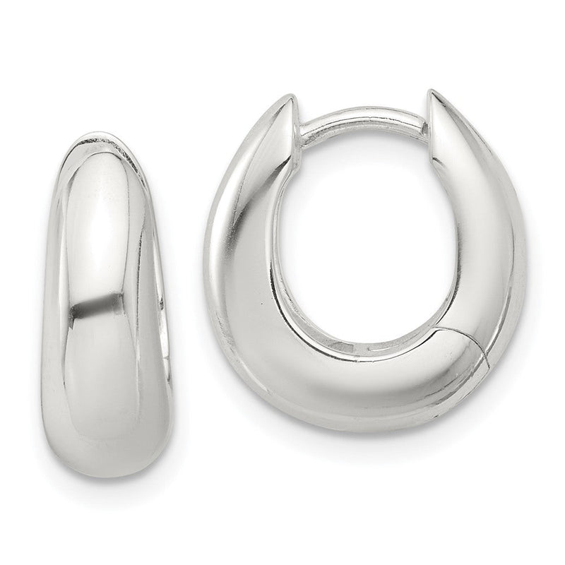 Sterlingsilber E-coated Verjüngt Klappbar Creolen