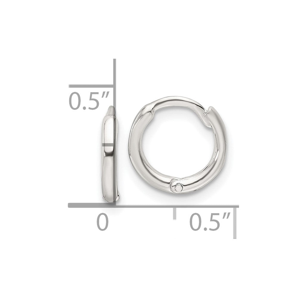 Sterlingsilber Poliert Klappbar Creolen