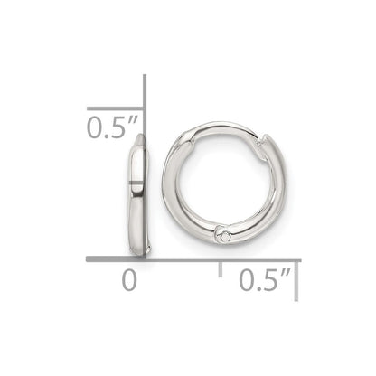 Sterlingsilber Poliert Klappbar Creolen