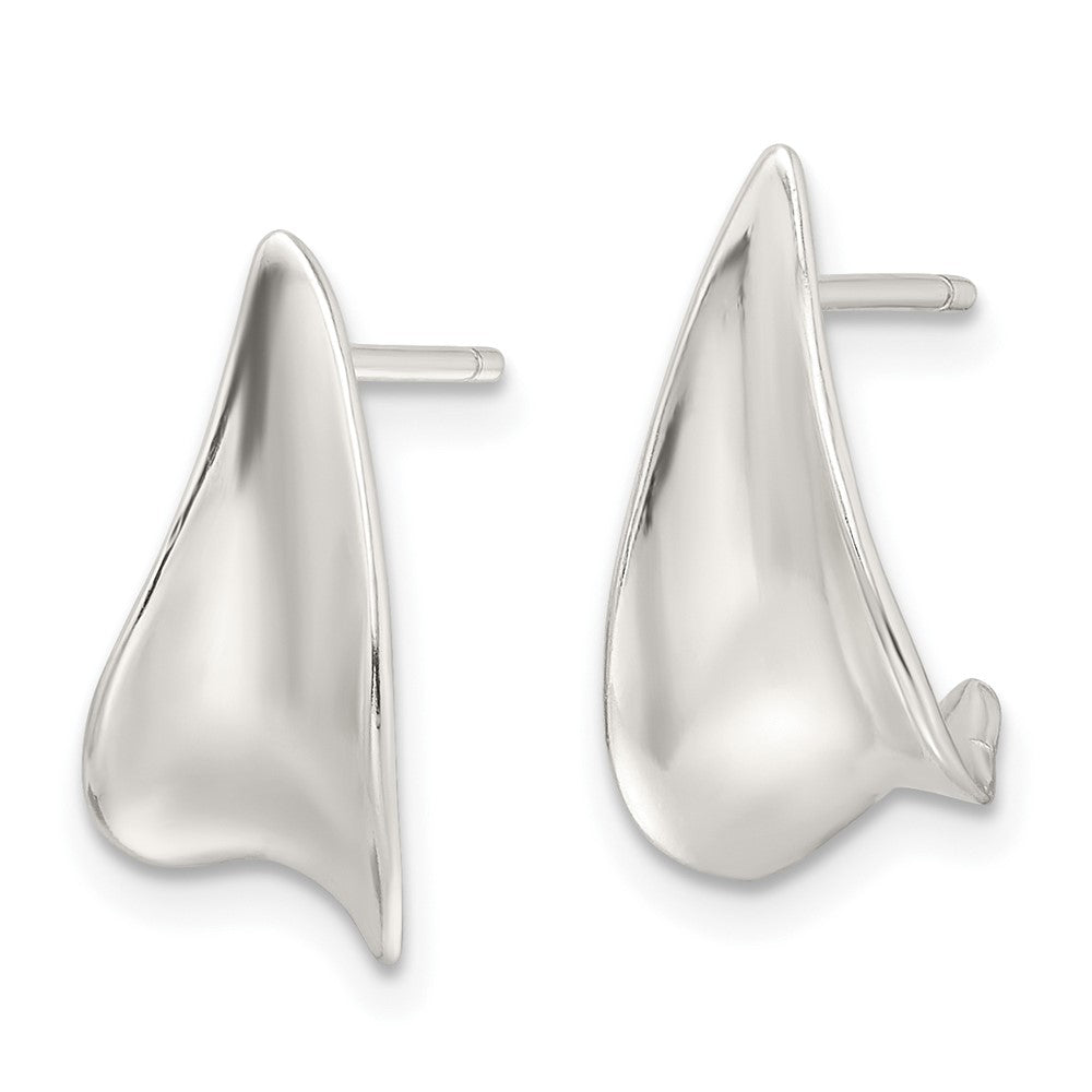 Sterlingsilber E-coating Poliert Fantasie J Creolen