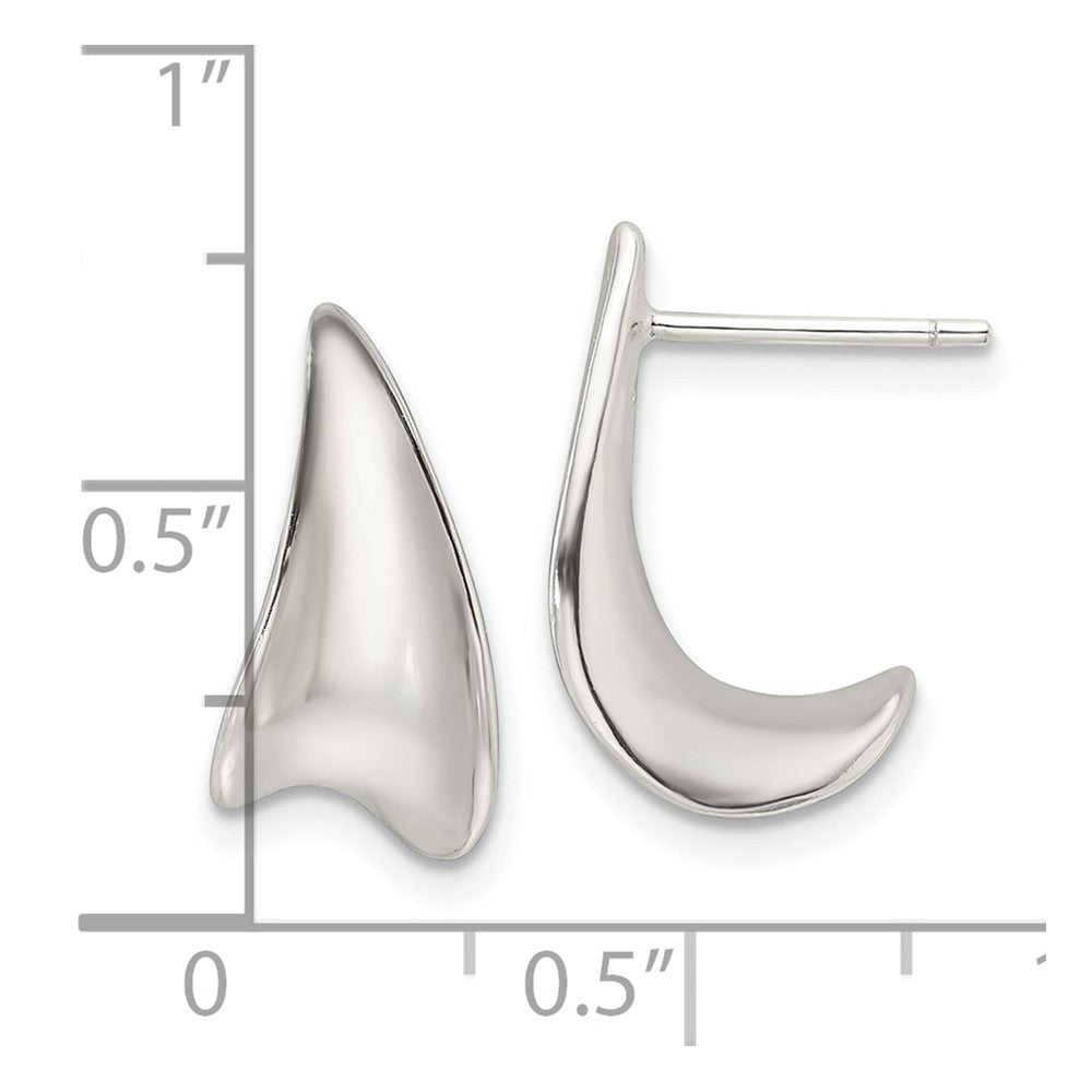 Sterlingsilber E-coating Poliert Fantasie J Creolen