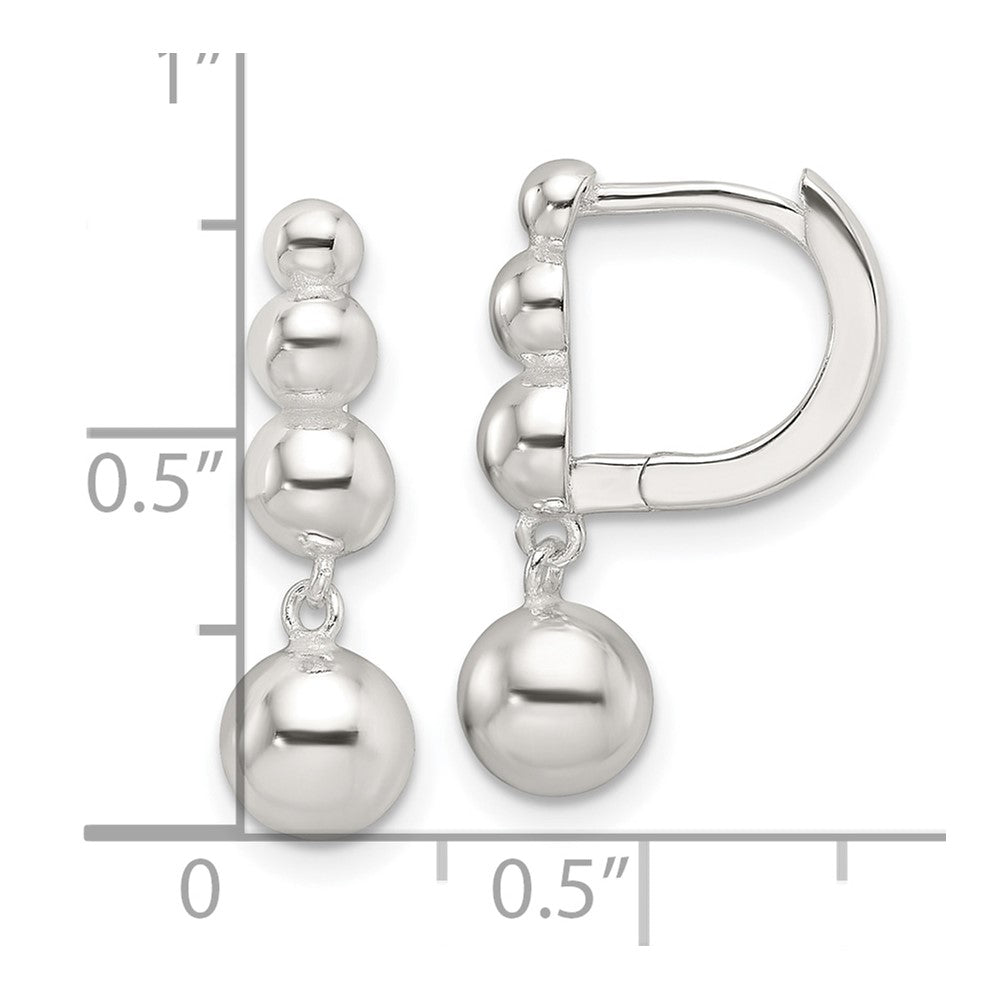 Sterlingsilber E-coating Gekugelt Ohrhänger