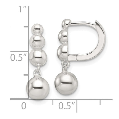Sterlingsilber E-coating Gekugelt Ohrhänger