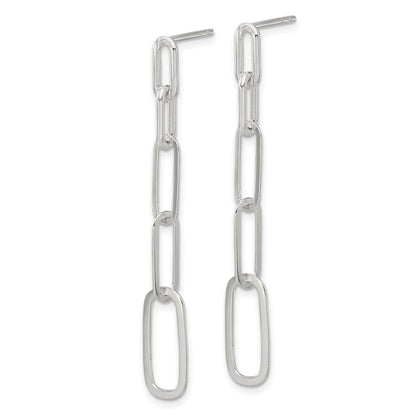 Sterlingsilber E-coated Büroklammer Glieder Stecker Ohrhänger