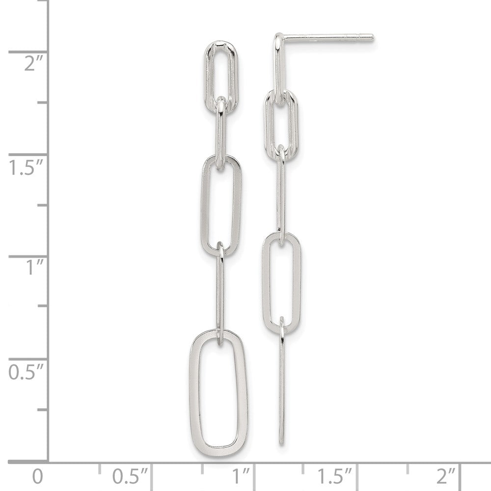 Sterlingsilber E-coated Büroklammer Glieder Stecker Ohrhänger