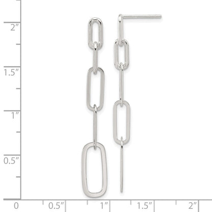 Sterlingsilber E-coated Büroklammer Glieder Stecker Ohrhänger