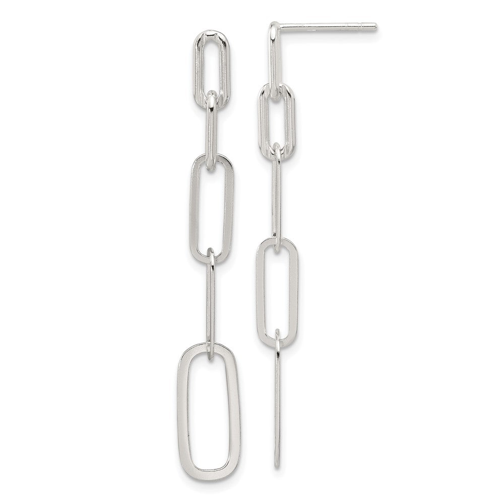 Sterlingsilber E-coated Büroklammer Glieder Stecker Ohrhänger