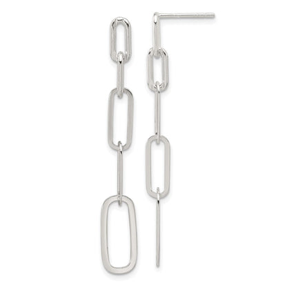 Sterlingsilber E-coated Büroklammer Glieder Stecker Ohrhänger