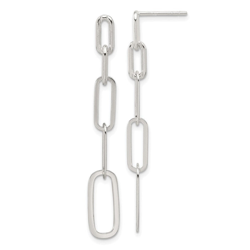 Sterlingsilber E-coated Büroklammer Glieder Stecker Ohrhänger