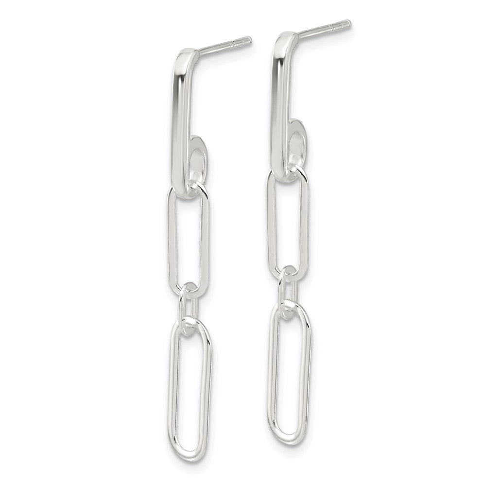 Sterlingsilber E-coated Büroklammer Glieder Stecker Ohrhänger