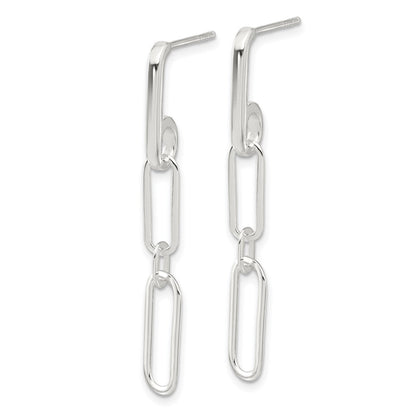 Sterlingsilber E-coated Büroklammer Glieder Stecker Ohrhänger