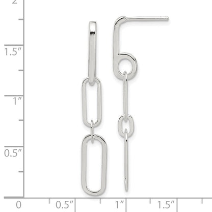 Sterlingsilber E-coated Büroklammer Glieder Stecker Ohrhänger