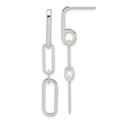 Sterlingsilber E-coated Büroklammer Glieder Stecker Ohrhänger