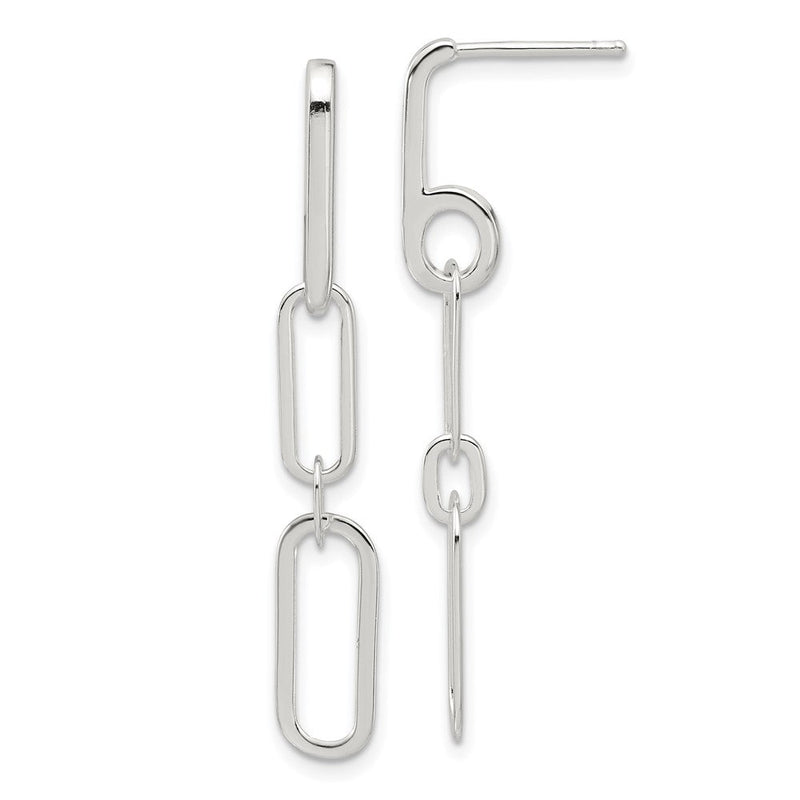 Sterlingsilber E-coated Büroklammer Glieder Stecker Ohrhänger