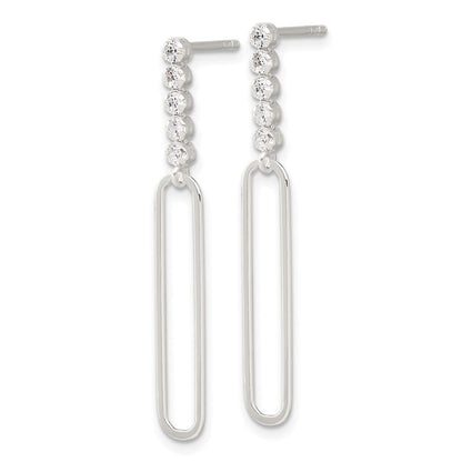 Sterlingsilber E-coated Zirkonia Stecker Ohrhänger