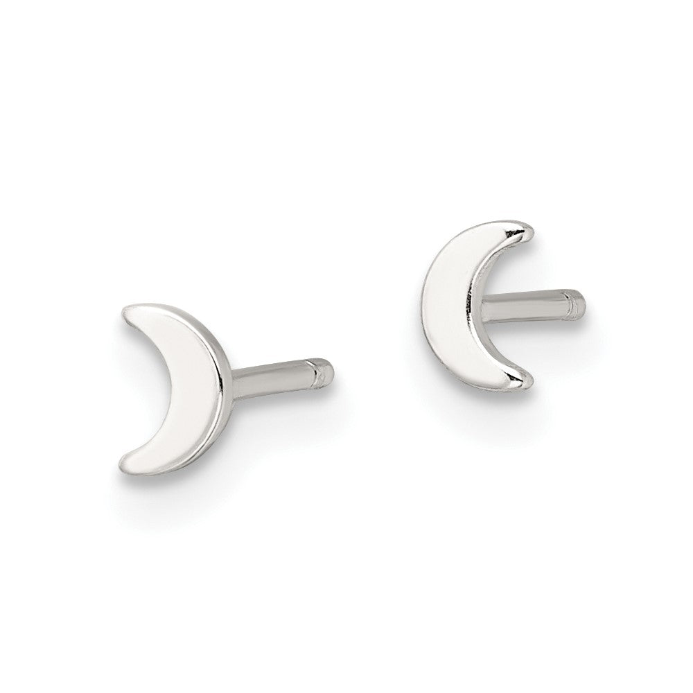 Sterlingsilber E-coating Mond Ohrstecker