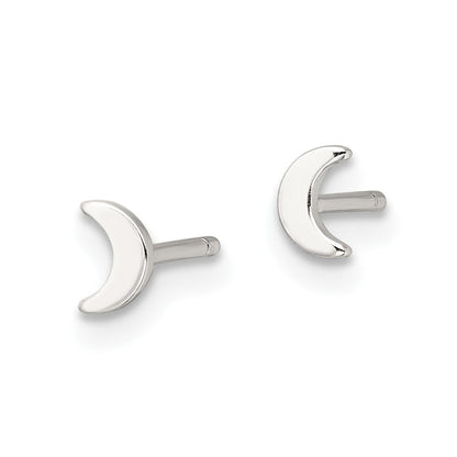 Sterlingsilber E-coating Mond Ohrstecker