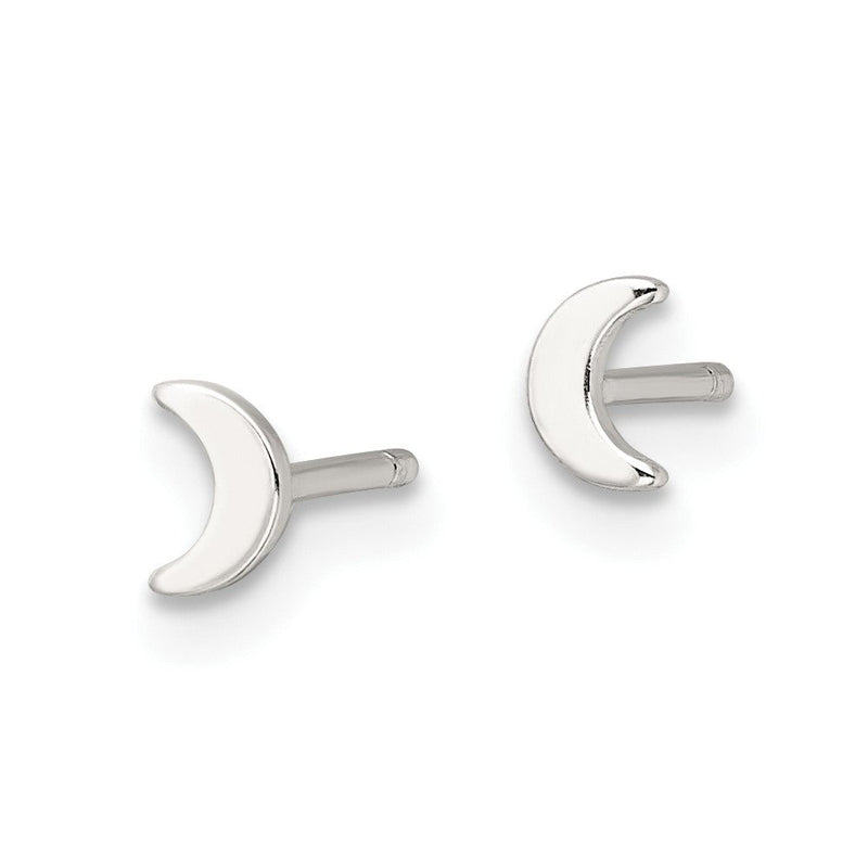Sterlingsilber E-coating Mond Ohrstecker