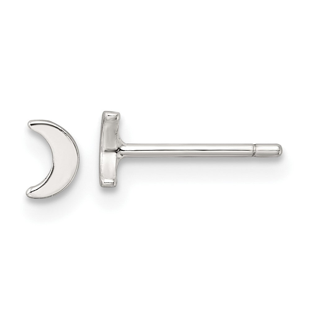 Sterlingsilber E-coating Mond Ohrstecker