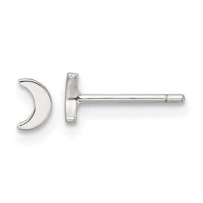 Sterlingsilber E-coating Mond Ohrstecker